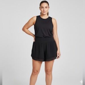 Lululemon Lulu Athletica Black Shorts Dot Size 16 Woman Lady